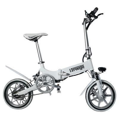 240W 36V vélo électrique pliable de grand pneu de 14 pouces pour des dames a adapté la couleur aux besoins du client