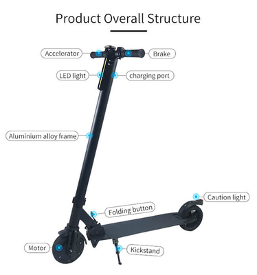 La roue 2 tiennent le scooter électrique, le scooter électrique simple 250W du moteur 36v