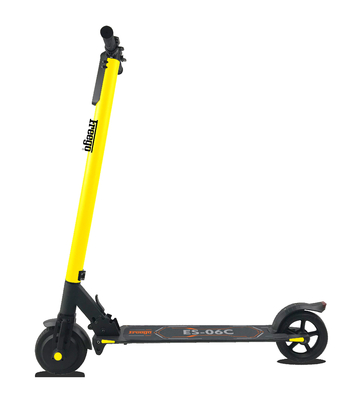 Structure forte électrique futée de vitesse maximum du scooter 24km/h de roue jaune de la couleur 2