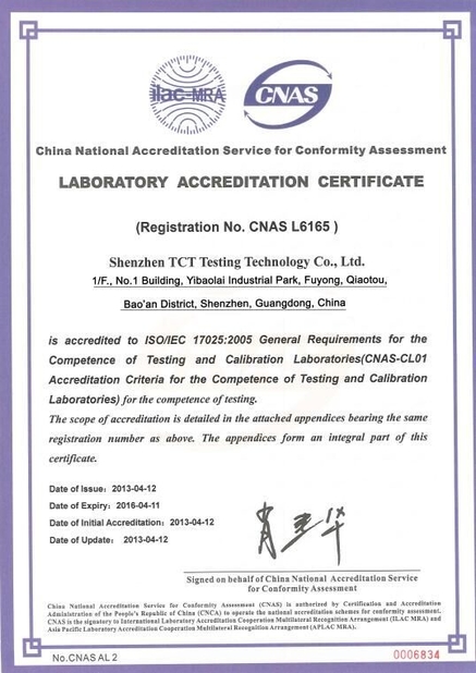Chine Freego High-Tech Corporation Limited Co., Ltd. certifications